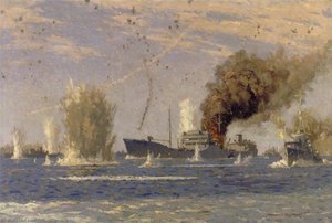 The Tanker 'ohio' In A Malta Convoy August 1942 — Norman Wilkinson