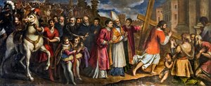 L'imperatore Eraclio Riporta La Croce Al Calvario