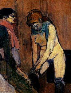 Woman Rising The Averages — Henri De Toulouse-lautrec