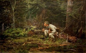 The Hunter — Konstantin Apollonovich Savitsky, Realism