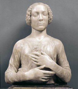Portrait Of A Woman — Andrea Del Verrocchio, Renaissance Sculpture