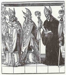The Church Hierarchy, Three Bishops — Tobias Stimmer