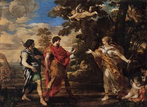 Venus As Huntress Appears To Aeneas — Pietro Da Cortona, Italian Baroque