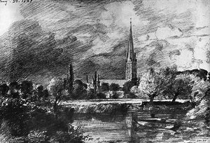 Salisbury Cathedral Sun — John Constable