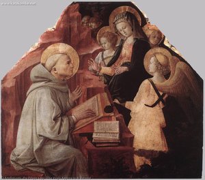 The Virgin Appears To St Bernard — Filippo Di Tommaso Lippi, Early Renaissance