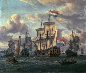 The Frigate Pieter en Paul on the IJ