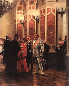Kronprinz Friedrich Wilhelm auf dem Hofball (1878)