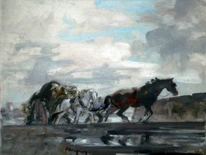 A Jersey Cart — Edmund Blampied