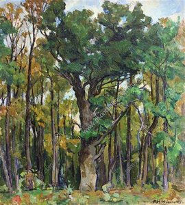 Oaks In The Park — Pyotr Konchalovsky