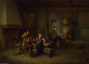 The Interior Of An Inn — Adriaen Van Ostade