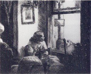 East Side Interior — Edward Hopper