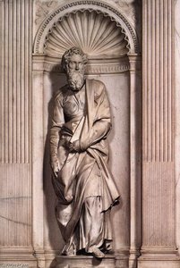 St Peter — Michelangelo Buonarroti, Renaissance Sculpture