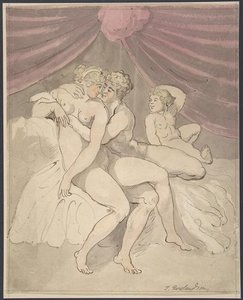 Nude Couple Embracing 1 — Thomas Rowlandson