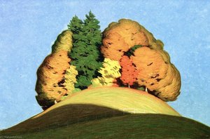Hill In Autumn — Hans Emmenegger, Flemish Painting