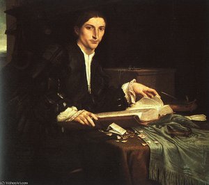 Young Man In His Study — Lorenzo Lotto