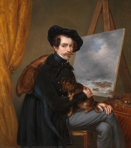 Self-portrait, Louis Meijer, 1838 — Louis Meijer