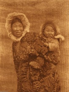 English Woman And Child Nunivak — Edward Sheriff Curtis
