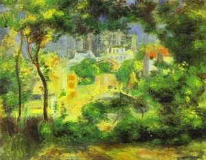 View Of The New Building Of The Sacre-c£ur — Pierre-auguste Renoir, Impressionism