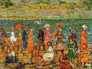 Seashore — Maurice Brazil Prendergast, Post-impressionism