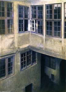 Interior Of Courtyard, Strandgade — Vilhelm Hammershøi