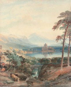 A Crisp Morning, Kilchurn Castle — William Leighton Leitch