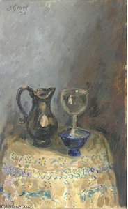 Still Life With Embroided Table Cloth — Duncan Grant