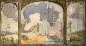 Study for a Triptych of 'River with Industry'