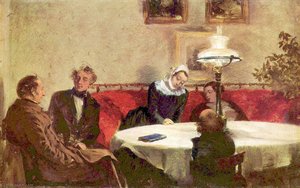 German Abendgesellschaft — Adolph Von Menzel