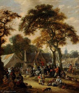A Village Kermesse — Salomon Rombouts