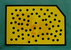 Randomdot Correlogram - The Golden Fleece (stereoscopic Work, Right Component, Unfinished), Circa 1977 — Salvador Dalí