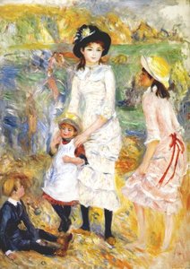 Children On The Seashore — Pierre-auguste Renoir