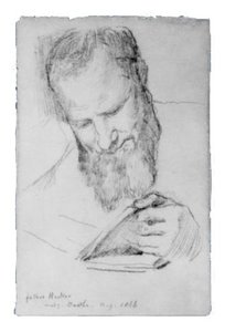Father Hecker Reading Goethe — John La Farge
