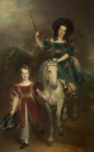 George Harry, Lord Grey of Groby (1826–1883), Later 7th Earl of Stamford, and His Sister Lady Margaret Henrietta Maria Grey (d.1852), Later Lady Milbank, as Children