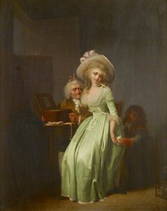 A Young Woman Mocking An Elderly Admirer — Louis Léopold Boilly, Neoclassicism