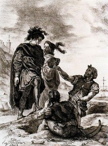 Hamlet Y Horacio En El Cementerio 1 — Eugène Delacroix