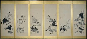 The Thirty-six Immortal Poets (1 Of A Pair) — Itō Jakuchū