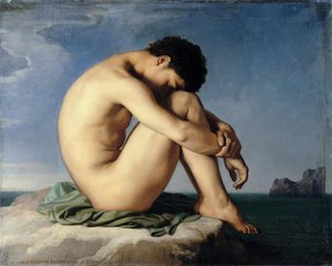 Young Man By The Sea — Hippolyte Flandrin, Neoclassicism