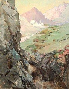 Mountain Landscape — Benjamin Haughton