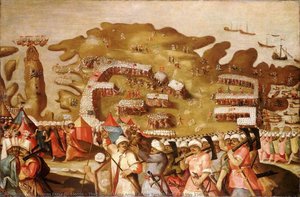 The Siege Of Malta Arrival Of The Turkish Fleet, 20 May 1565 — Matteo Perez D' Aleccio