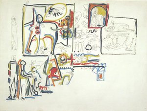 Animals And Figures — Paul Jackson Pollock