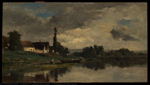 Portejoie On The Seine — Charles-françois Daubigny