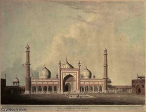 The Jummah Musjed, Delhi — Thomas Daniell