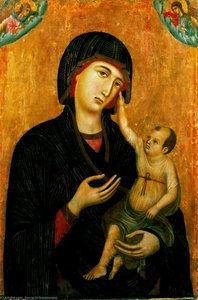 Crevole Madonna — Duccio Di Buoninsegna, Tuscan Gothic