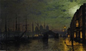 Princes Dock, Hull — John Atkinson Grimshaw