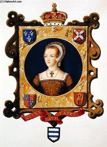 Portrait Of Katherine Parr 6th Queen Of Henry Viii As A Young Woman From 'memoirs Of The C — Sarah Countess Of Essex
