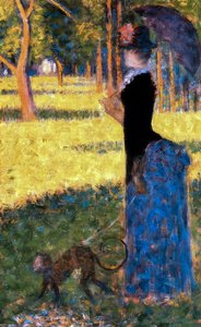 Lady With A Monkey — Georges Seurat