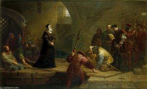 Cranmer At Traitors Gate. Archbishop Cranmer Taken To The Tower — Frederick Goodall
