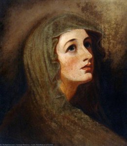 Lady Hamilton As A Vestal — George Romney, Romantic Portraiture