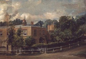 View Of Lower Terrace, Hampstead — John Constable, Romantic Landscape Painting