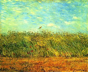 Wheat Field With A Lark — Vincent Willem Van Gogh, Post-impressionism